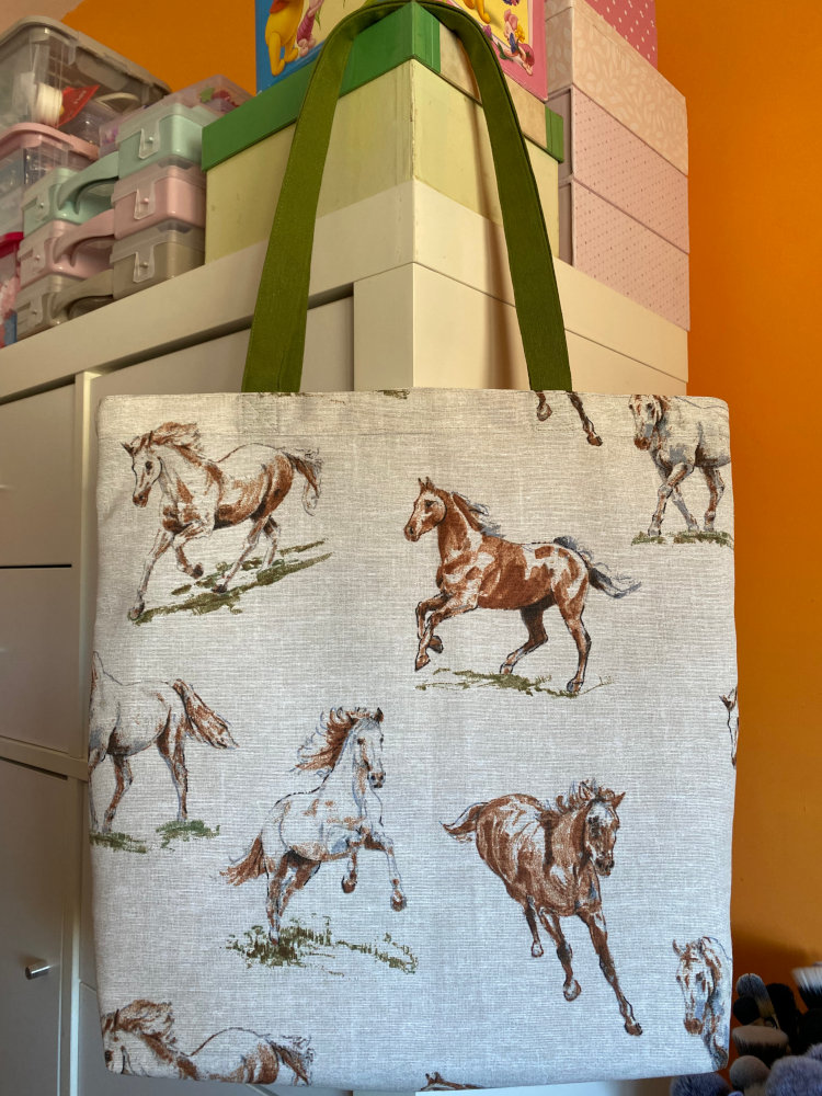 Tote bag caballos