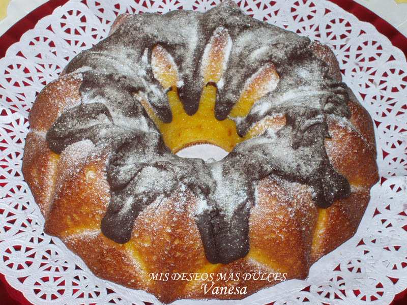 Bizcocho de mandarina y chocolate