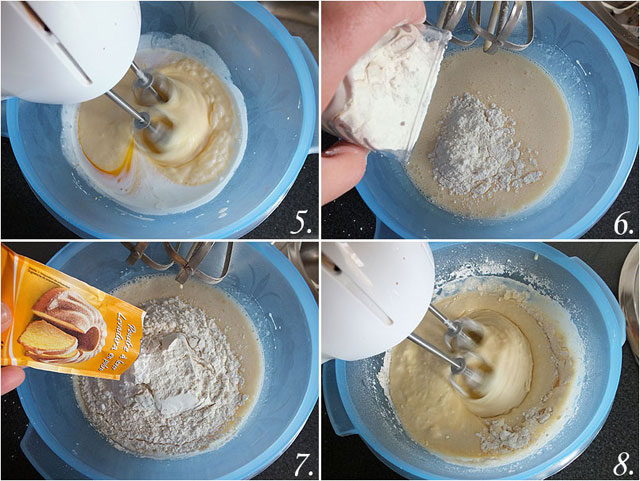 Bizcocho de nata y nueces