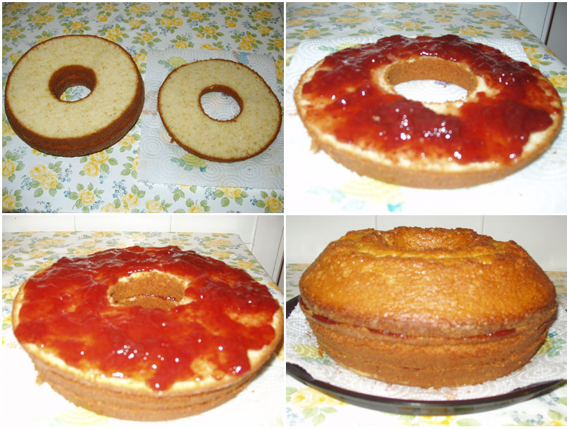 Bizcocho de yogur relleno