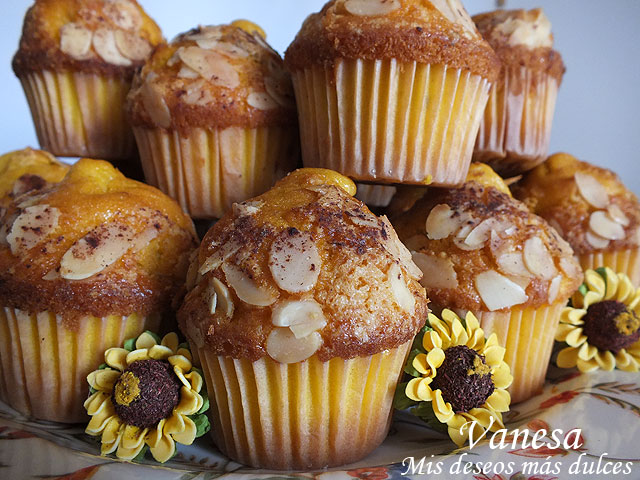 Magdalenas de calabaza y nueces