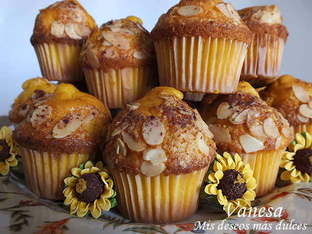 Magdalenas de calabaza y nueces