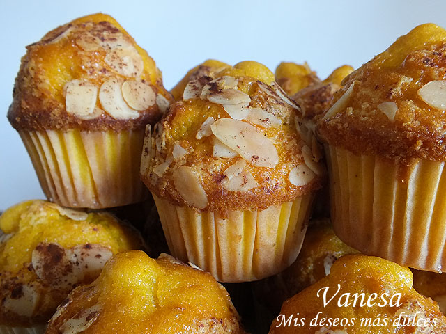 Magdalenas de calabaza y nueces