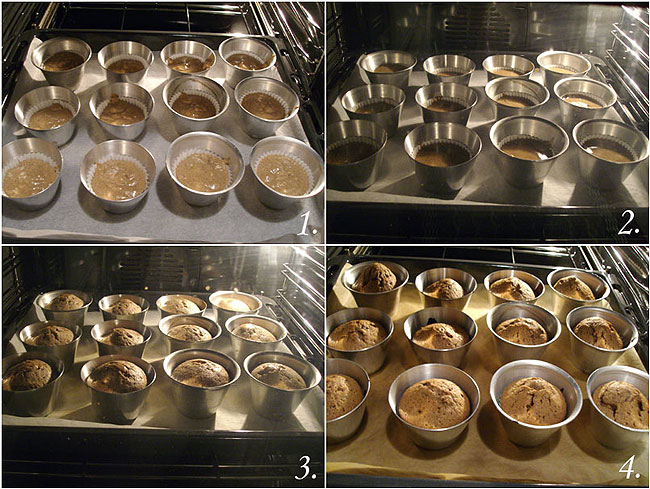 Magdalenas de vino tinto