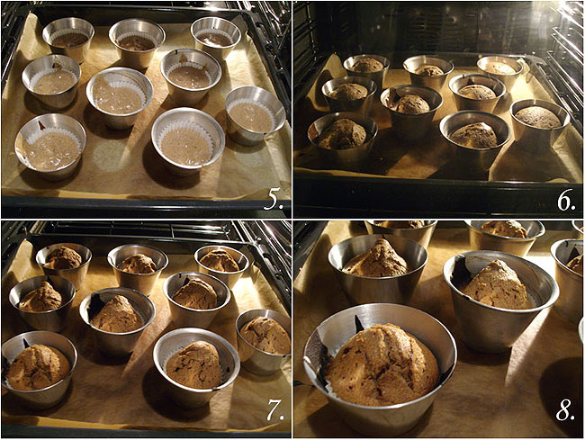 Magdalenas de vino tinto