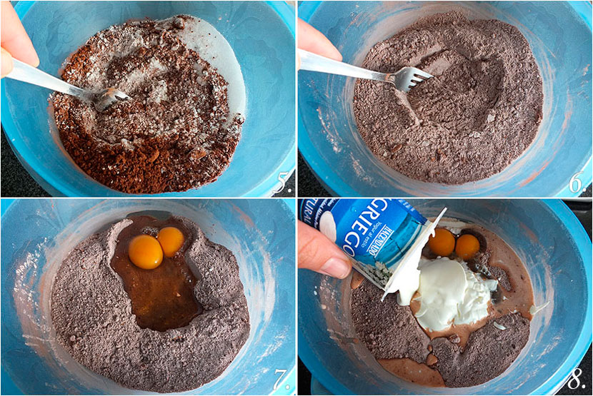 Muffins de chocolate y nueces