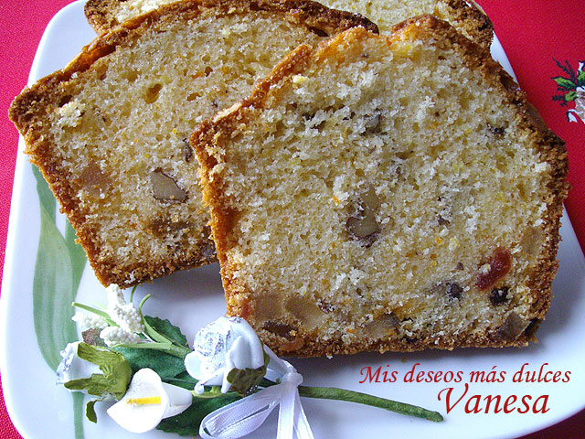 Plum cake de Navidad