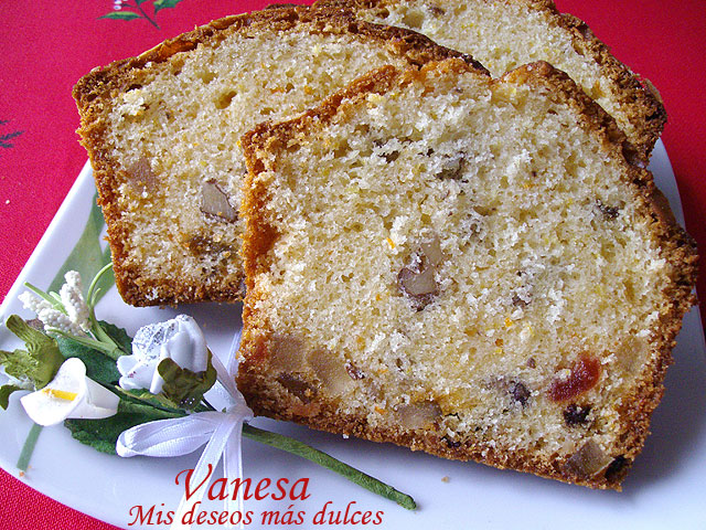 Plum cake de Navidad