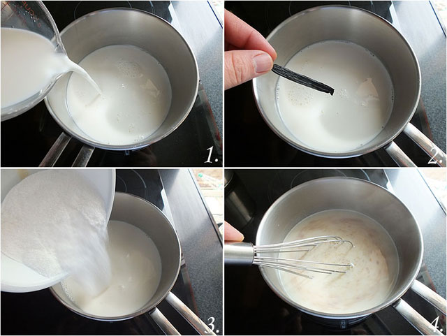 Crema pastelera de chocolate