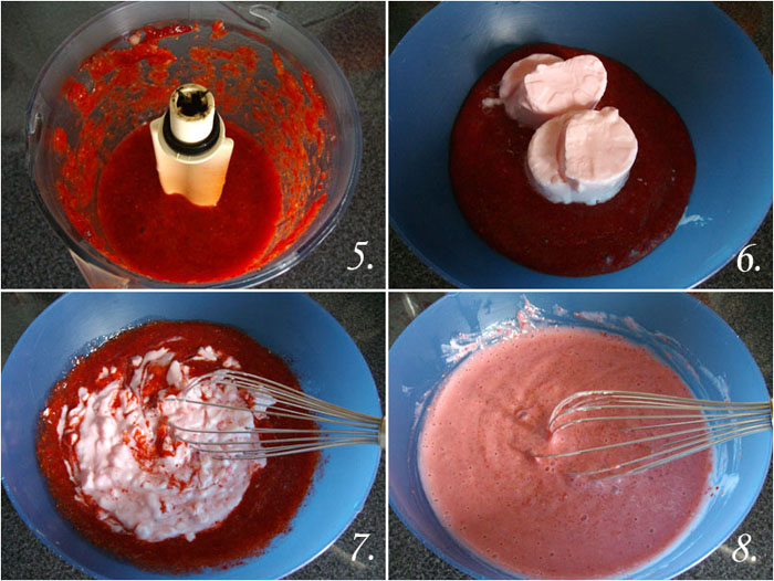 Vasitos de cherry y fresa