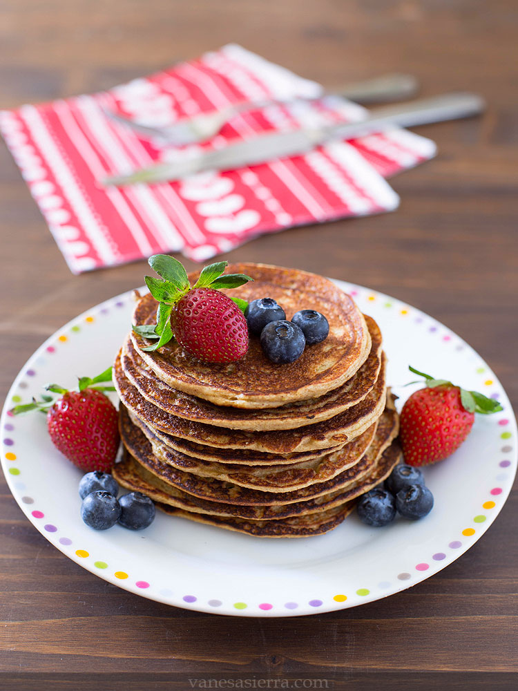 Tortitas de avena y manzana