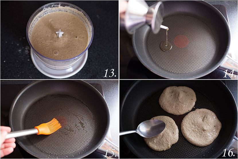 Tortitas de avena y manzana