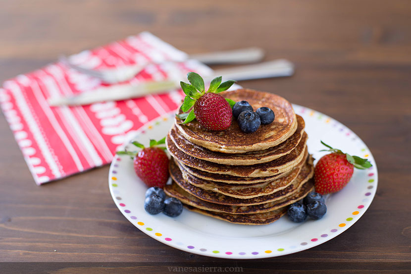 Tortitas de avena y manzana