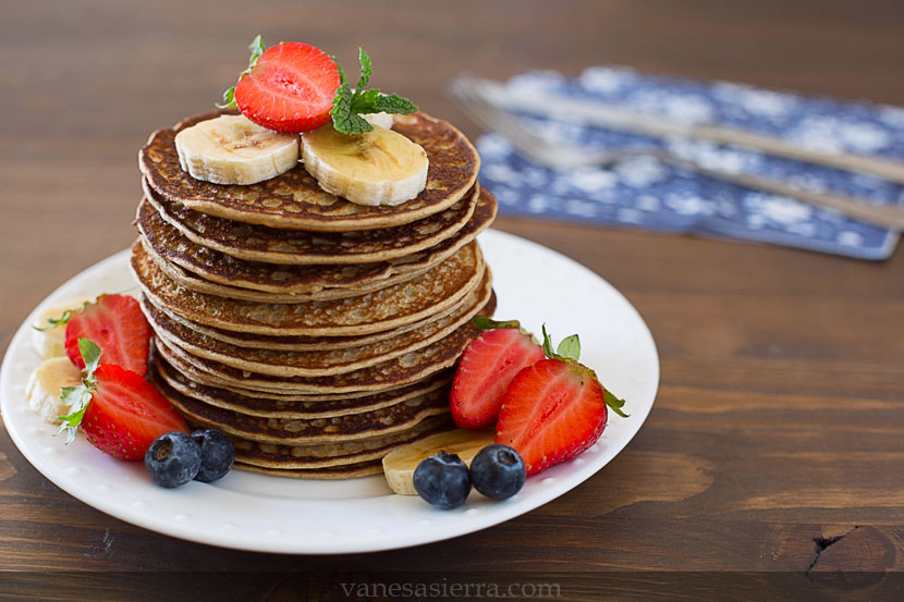 Tortitas de avena y plátano