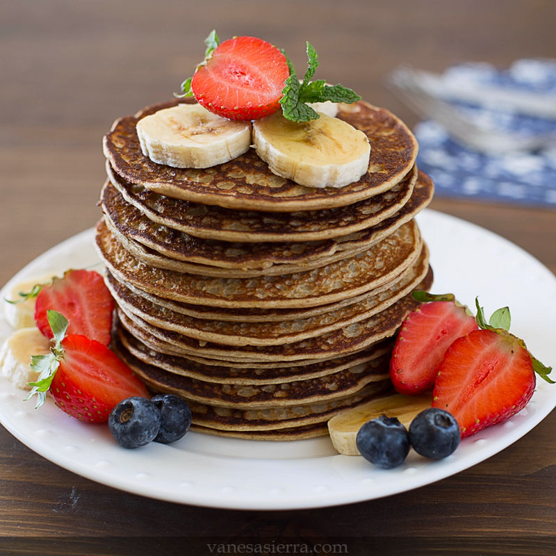 Tortitas de avena y plátano