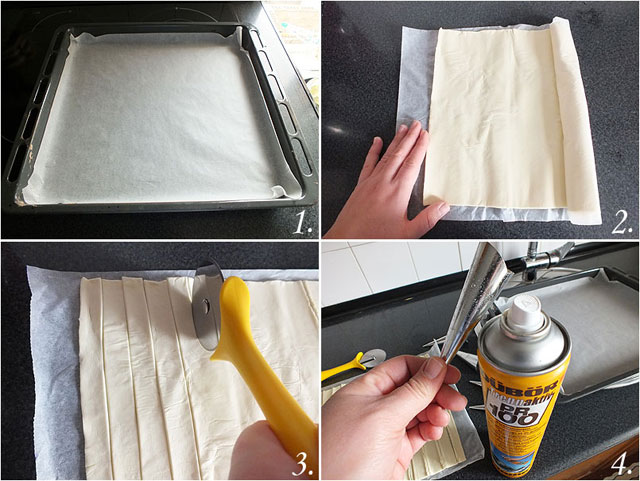 Canutillos de hojaldre rellenos de crema pastelera