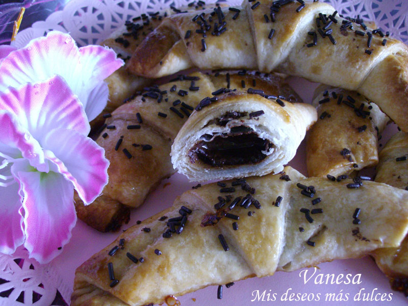 Croissants de chocolate