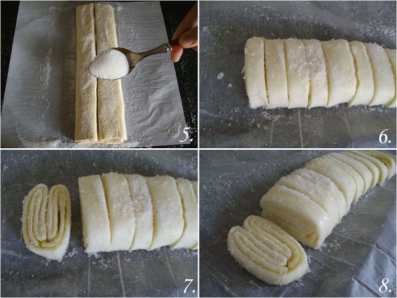 Palmeritas de hojaldre