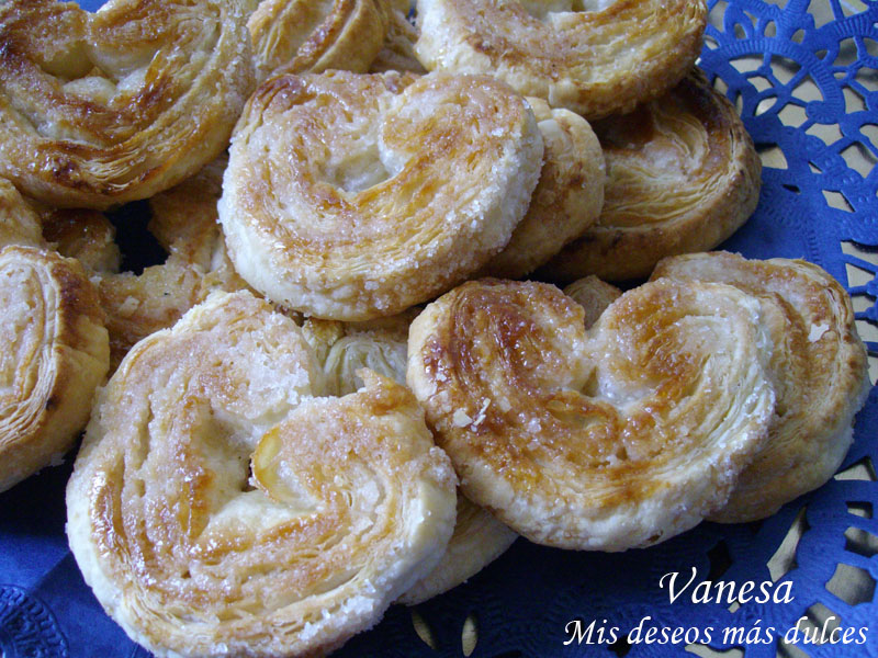 Palmeritas de hojaldre