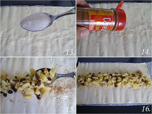 Trenza de hojaldre rellena