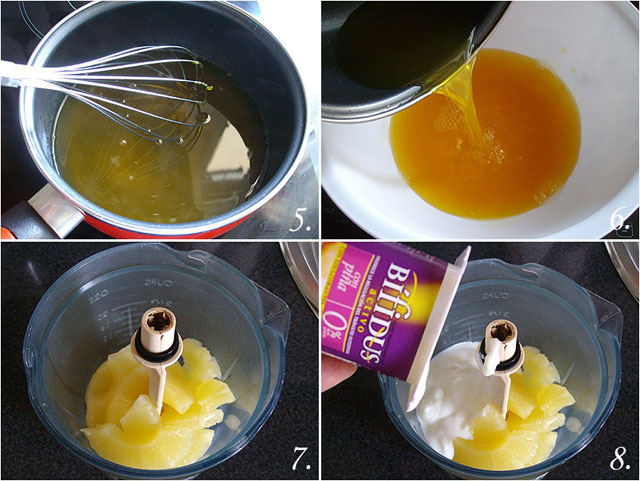 Mousse de piña light