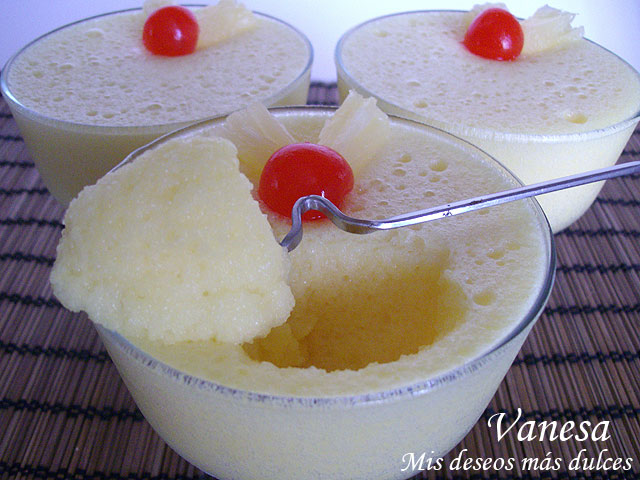 Mousse de piña light