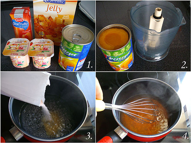 Vasitos de melocotón