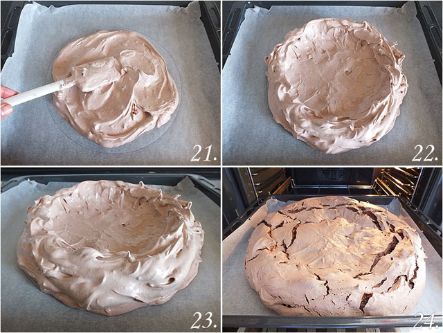 Pavlova de chocolate