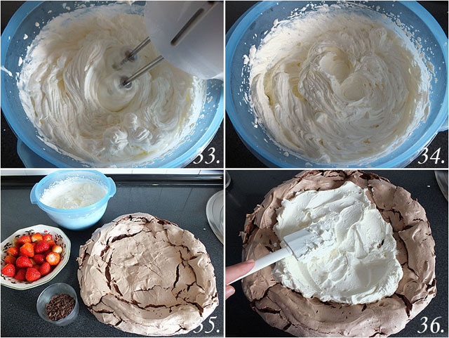 Pavlova de chocolate