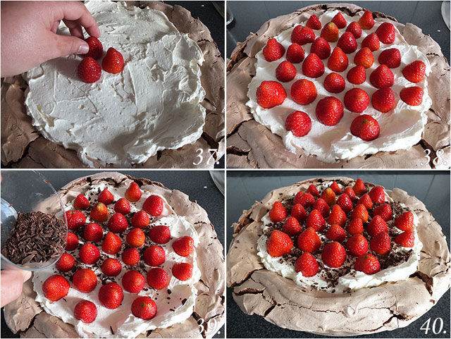 Pavlova de chocolate
