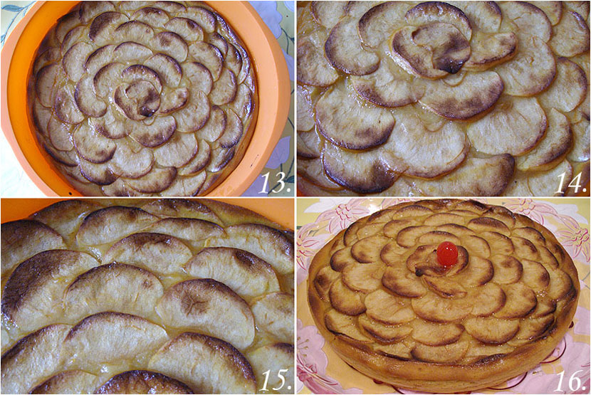 Tarta de manzana sin base