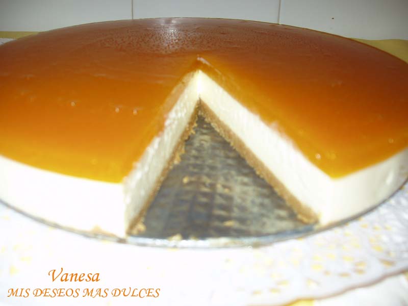 Tarta de queso con cobertura