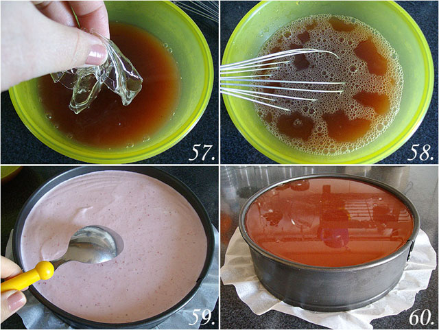 Tarta mousse de fresas y queso