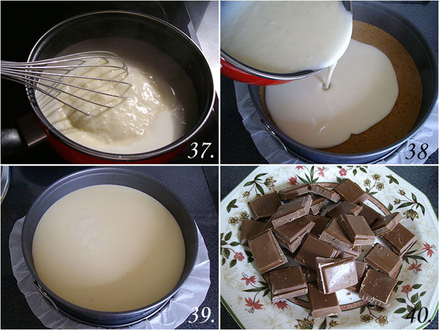 Tarta tres chocolates (paso a paso), preparación tradicional