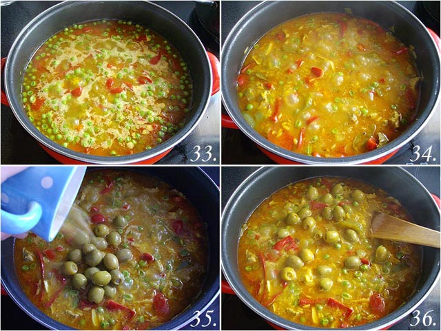 Arroz amarillo con carne