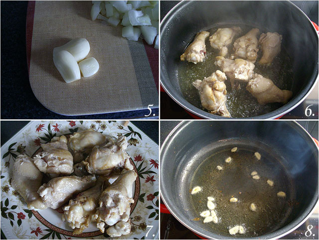 Arroz amarillo con jamoncitos de pollo