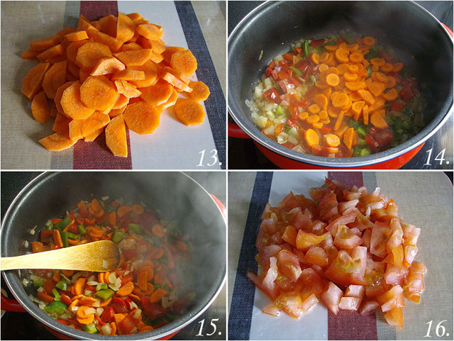 Arroz amarillo con jamoncitos de pollo