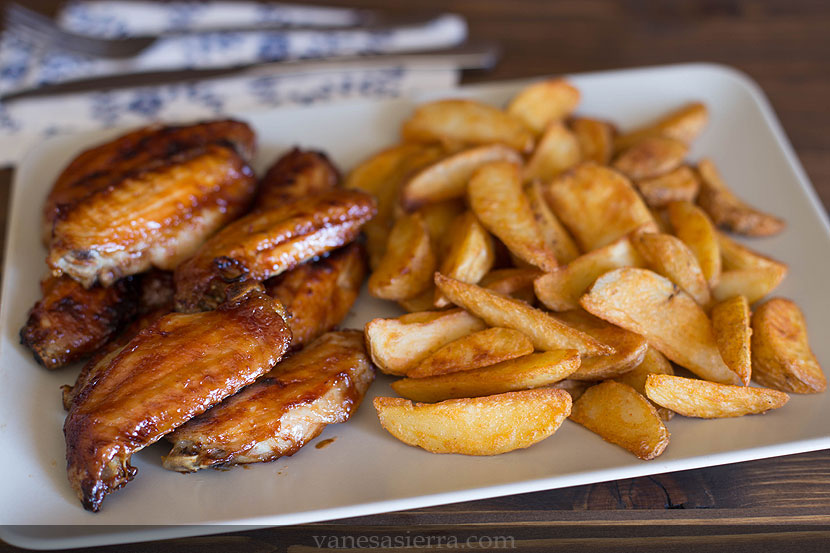 Alitas de pollo a la barbacoa