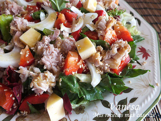 Ensalada con espinacas