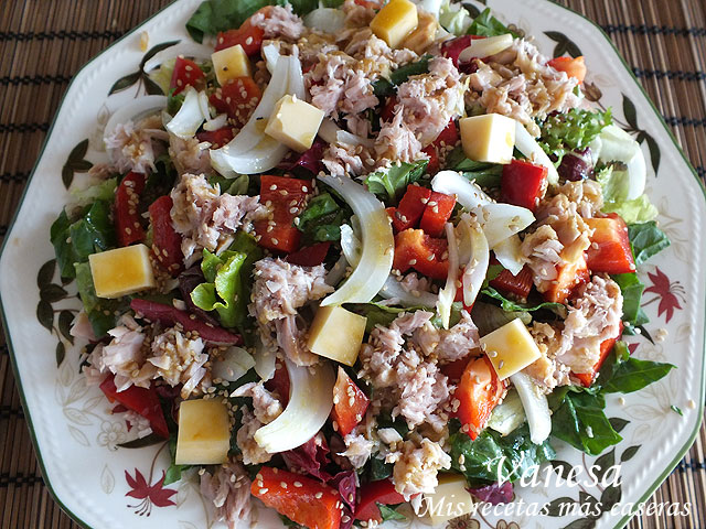 Ensalada con espinacas