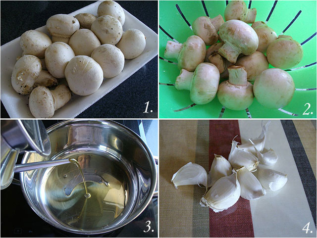 Champiñones en salsa