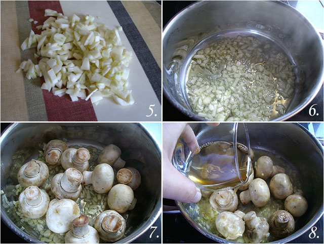 Champiñones en salsa