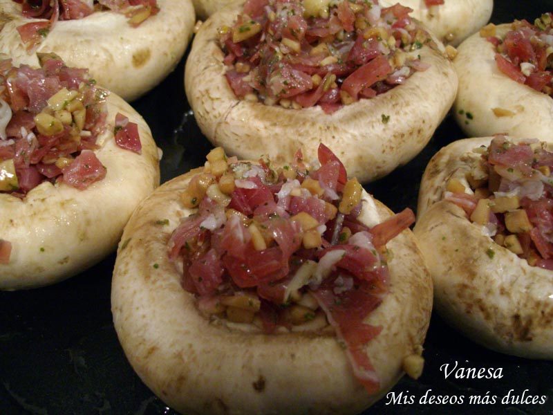 Champiñones rellenos