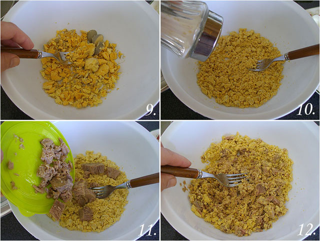 Huevos rellenos de atún