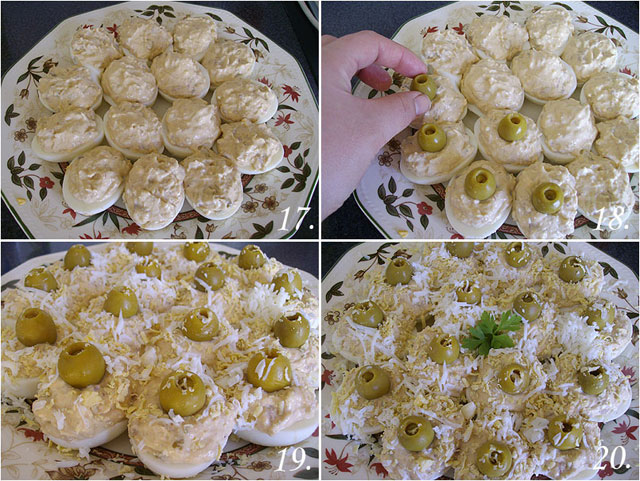 Huevos rellenos de atún