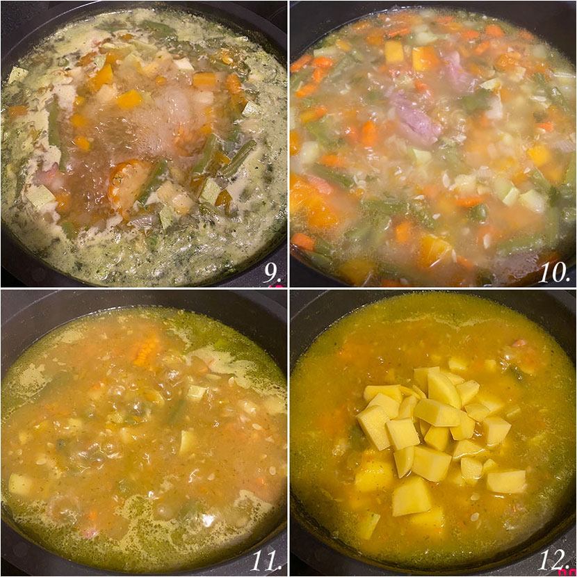 Potaje de verduras con berros