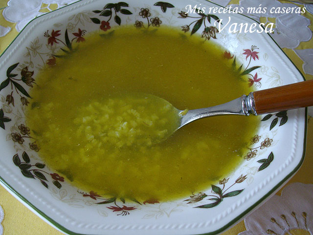 Sopa de pescado de bacalao