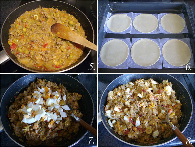 Empanadillas redondas de carne