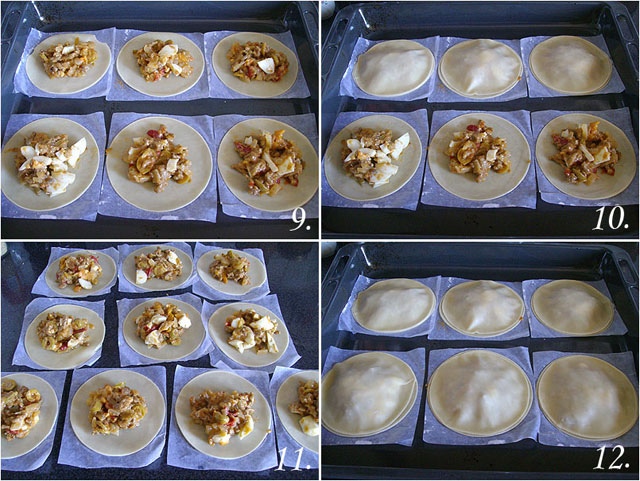 Empanadillas redondas de carne