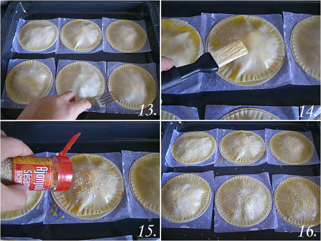 Empanadillas redondas de carne